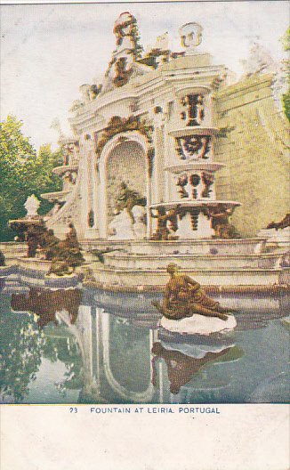 Portugal Fountain At Leiria