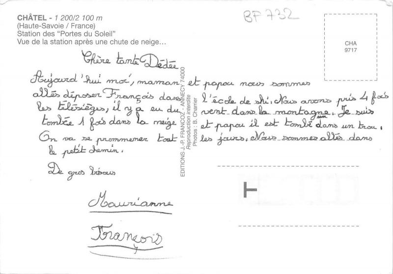 BF732 chatel station des portes du soleil    France