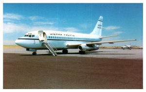 Sierra Pacific Airlines Boeing B 737 at Pocatello Idaho Airplane Postcard