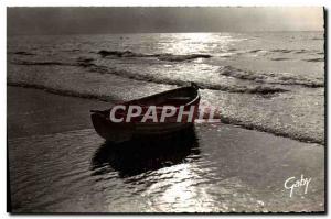 Modern Postcard La Cote Boat At Rest