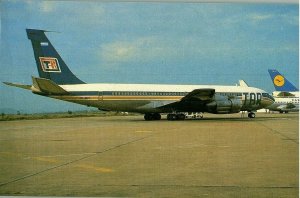TAR of Argentina Boeing 707 338C Airplane Postcard