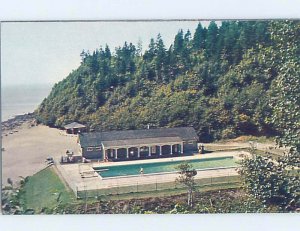 Pre-1980 SWIMMING POOL SCENE Fundy National Park - Alma New Brunswick NB AF2286