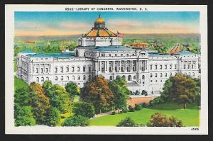 Library of Congress Washington DC unused c1940's