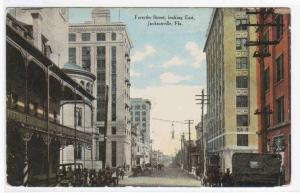 Forsythe Street Jacksonville Florida 1910c postcard