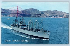 California CA Postcard Mount Baker MS Surprise USS Kilauea Battleship WWII c1960