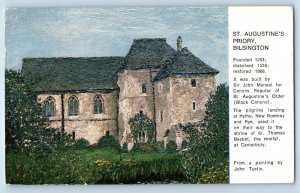 Bilsington Kent England Postcard St. Augustine's Priory c1950's Posted Vintage