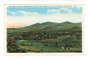 NH - Whitefield. Presidential Range from Mountain View ca 1919