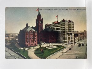 5277 County Court House and New Hall of Records, Los Angeles, CA Postcard