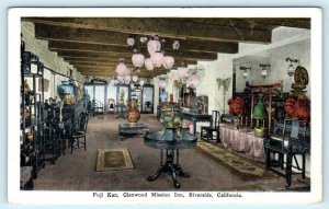 RIVERSIDE, CA ~ FUJI KAN Japanese Gallery GLENWOOD MISSION INN c1920s Postcard