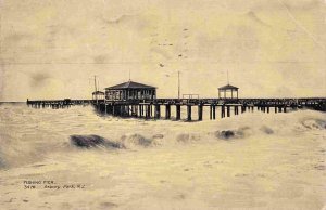 Fishing Pier Asbury Park New Jersey 1908 postcard