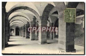 Postcard Old Rennes The Courthouse Gallery of the Ground Floor