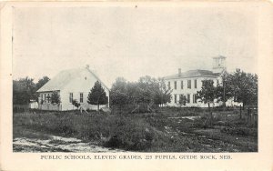 H66/ Guide Rock Nebraska Postcard c1910 Public Schools Eleven Grades  37