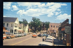 Wolfeboro, New Hampshire/NH Postcard, Main St Business District, 1950's ...