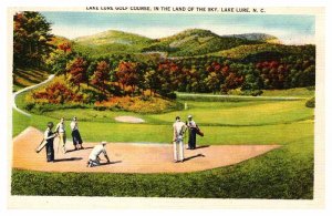 Postcard GOLF COURSE SCENE Lake Lure North Carolina NC AU9138