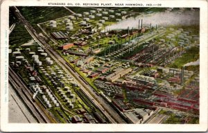 Postcard Standard Oil Company Refining Plant near Hammond, Indiana