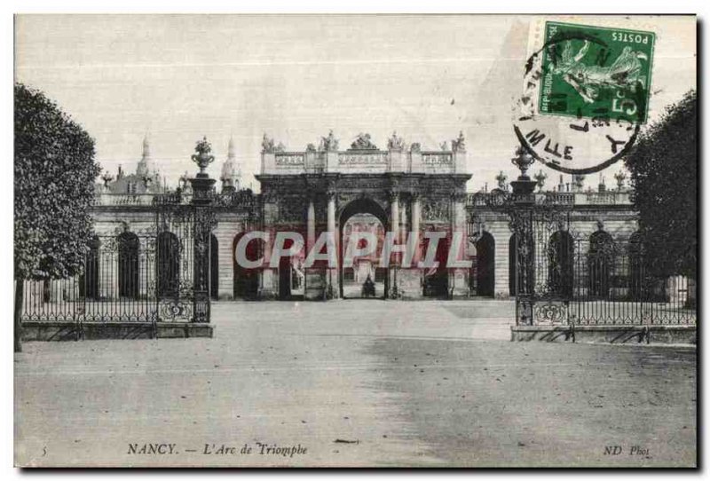 Old Postcard Nancy L Arc de Triomphe