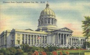 Jefferson City, Missouri , MO State Capital USA 1949 postal used 1949