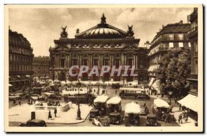 Old Postcard The Paris Opera Square