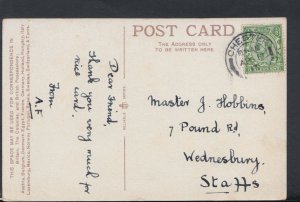 Genealogy Postcard - Hobbins - 7 Pound Road, Wednesbury, Staffordshire  RF1196