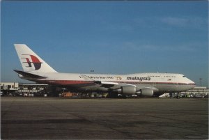 Aviation Postcard - Boeing 747 4H6 Malaysian Airlines Aeroplane RR18432