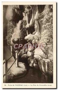 Old Postcard The Well of Padirac Not Crocodile