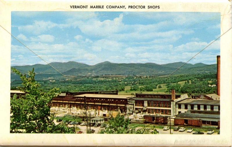 Folder -  Vermont, Proctor. Marble Exhibit (11 views + covers + narrative)  