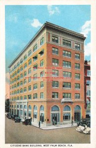FL, West Palm Beach, Florida, Citizens Bank Building, Curteich No A-98714