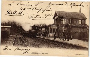 CPA AK BRETEUIL - La Gare (211275)