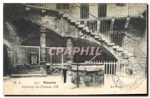 Postcard Old Marseille Interieur du Chateau d'If