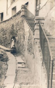 RPPC Water Fountain in Alley - Guanajuato, Mexico