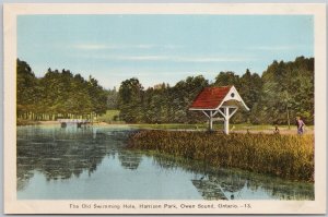The Old Swimming Hole Owen Sound Ontario ON PECO Postcard H68