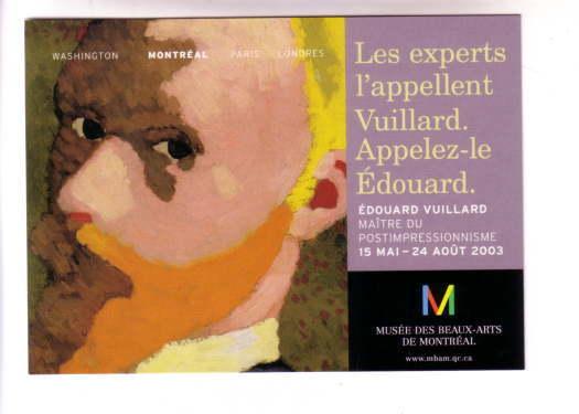 Edouard Vuillard, Travelling Exhibit, Musee Des Beaux Arts, Montreal, Quebec