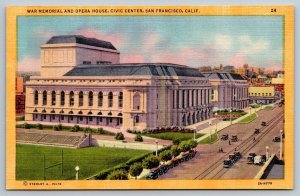 Vintage San Francisco California Postcard - War Memorial