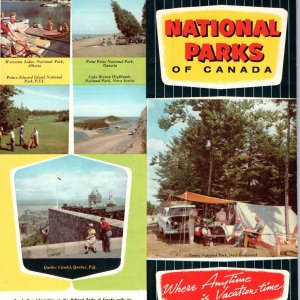 c1950s National Parks of Canada Advertising Brochure Official Nice Thick Vtg 8A