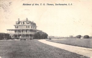 Southampton Long Island New York Mrs TG Thomas Residence Postcard AA73910