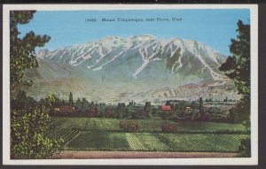 Utah Mount Timpanogas near Provo of the Wahsatch Range - LINEN