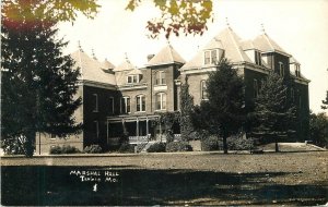 Postcard RPPC Missouri Tarkio Marshall Hall 23-6943