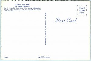 Postcard - Vasona Lake Park, Los Gatos, California
