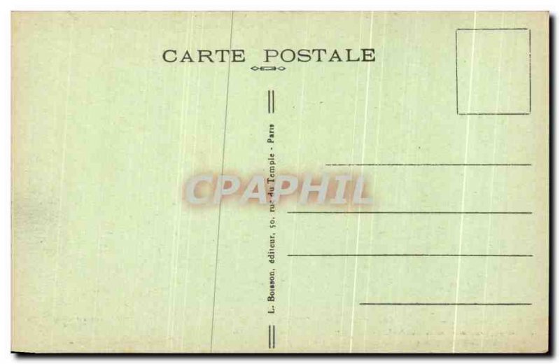 Old Postcard The Paris Calacombes L & # 39Ossuaire Bones Coming De La Rue Vil...