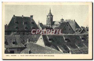 Old Postcard Kolmar Blick Auf Die Uber Dacher St Martinskirche