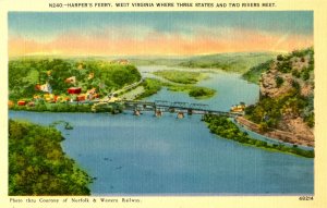 WV - Harper's Ferry. Three States and Two Rivers Meet