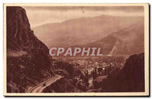 Old Postcard Pierrefitte View from the Road Cauterets