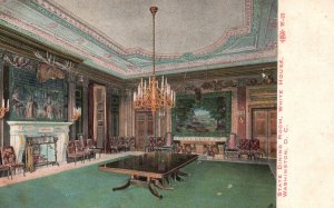 Vintage Postcard State Dining Room White House Building Landmark Washington D.C.