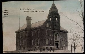 Vintage Postcard 1915 Public School, Lawrenceville, Illinois (IL)