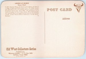 Postcard - American Horse, Sioux Chief 