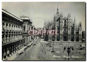 Modern Postcard Milano Piazza Duomo