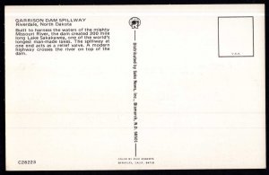 North Dakota RIVERDALE Garrison Dam Spillway Missouri River - Chrome