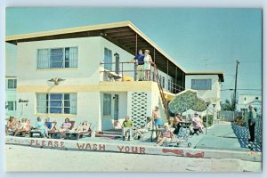 Madeira Beach Florida Postcard Schooner Motel Gulf Boulevard Isles c1960 Vintage