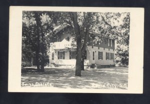 RPPC RAPID CITY SOUTH DAKOTA SD SWISS CHALET COTTAGES REAL PHOTO POSTCARD