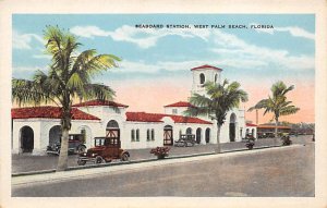 Seaboard Station West Palm Beach FL Postcard